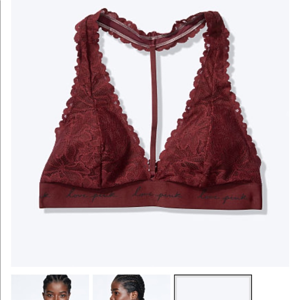 Maroon bralette PINK